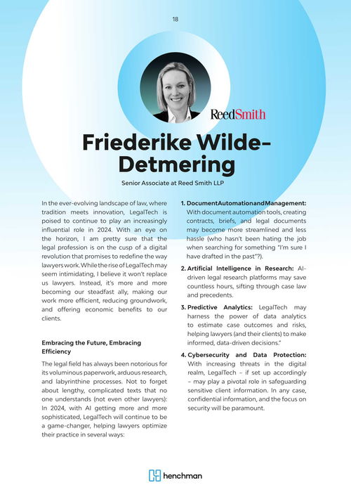 德勤咨询2024年法律技术趋势 技术驱动下的行业变革与战略机遇